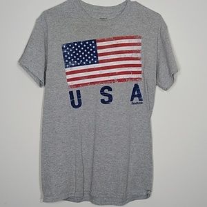 Reebok USA Flag Men Tshirt S